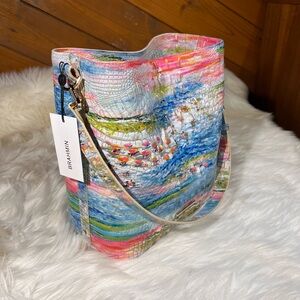 Brahmin Celina Staycation Melbourne Bucket Shoulder Bag NWT